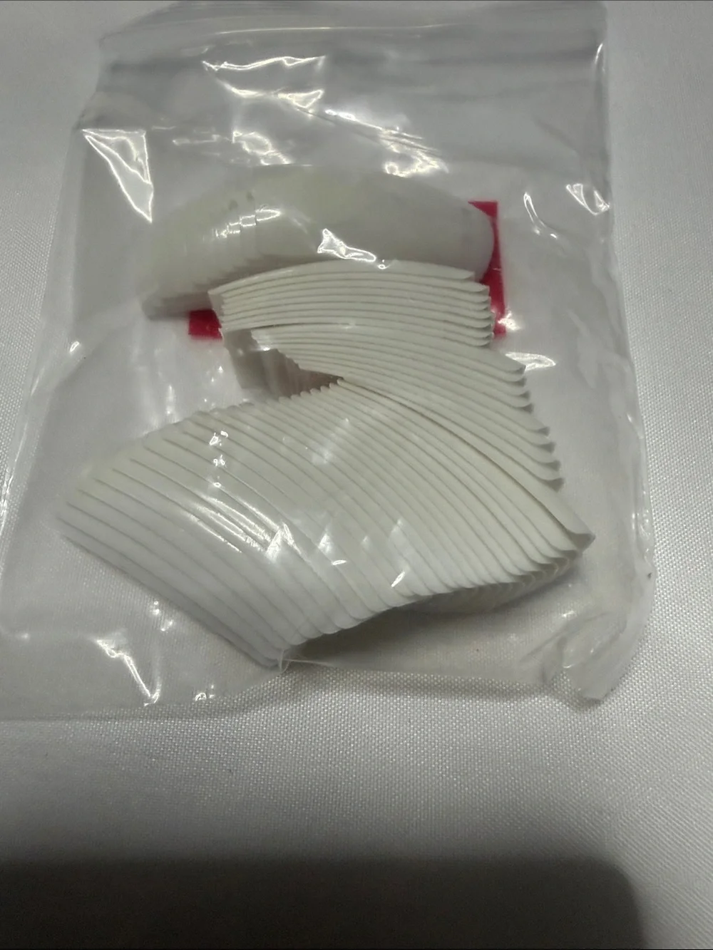 Set of 2 pack White Replacement Nail Tips Extension Silicone Tips - Multiple Siz